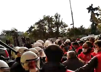 Ankara’ya yürümek isteyen işçilere polis müdahalesi