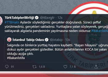 TTB’den Sağlık Bakanı Koca’ya istifa çağrısı