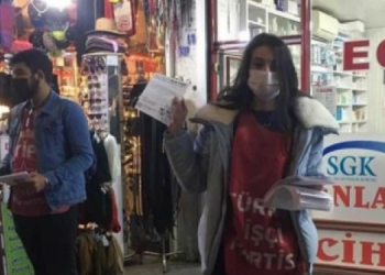 Bildiri dağıtan 4 TİP üyesi gözaltına alındı