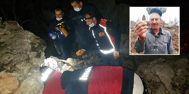 Kayıp çobanın cansız bedeni kayanın altında bulundu Kayıp çobanın cansız bedeni kayanın altında bulundu