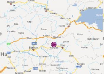 Siirt’te 5 büyüklüğünde deprem