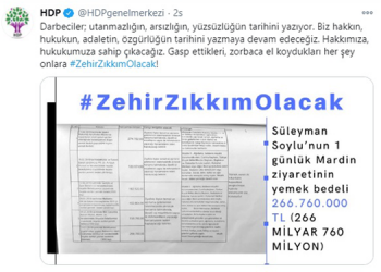 HDP’nin Soylu’ya ‘Zehir zıkkım olacak’ cevabı TT oldu