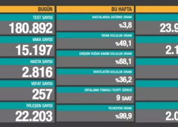 Türkiye’de vefat sayısı 20 bin 135’e yükseldi