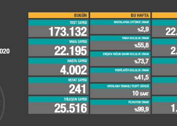 Türkiye’de toplam vaka sayısı 2 milyonu aştı