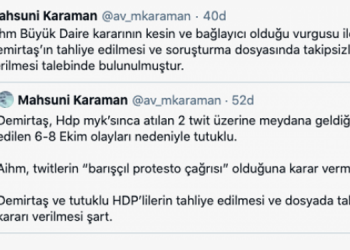 Demirtaş’ın tahliyesi için başvuru yapıldı