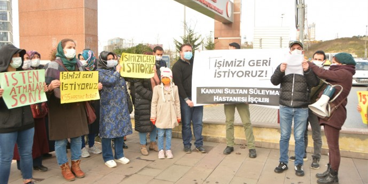 İşten çıkarılan 65 işçiden işe iade eylemi İşten çıkarılan 65 işçiden işe iade eylemi