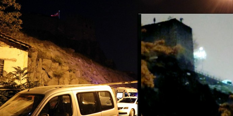 Ankara Kalesi’nde intihar Ankara Kalesi’nde intihar