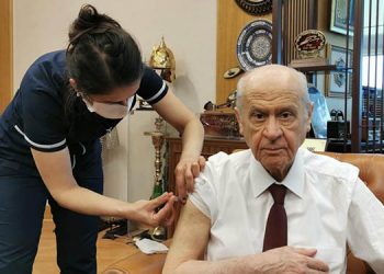 Bahçeli aşı oldu