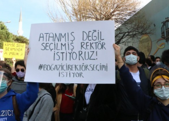 ‘Kayyım rektör’ protestosunun 10’uncu gününde çadır eylemi başlatıldı