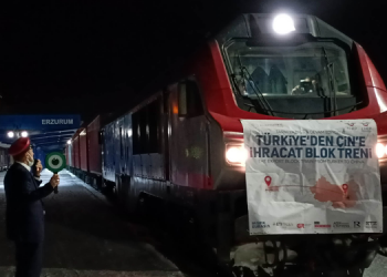 ÇHC’ye yapılan bor ihracatında ilk tren Erzurum’a ulaştı