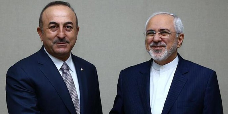 Çavuşoğlu İranlı mevkidaşı Zarif ile görüştü Çavuşoğlu İranlı mevkidaşı Zarif ile görüştü