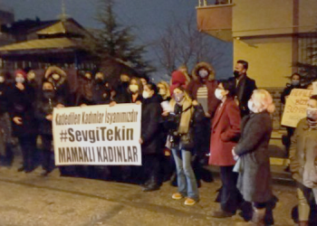 Kadınlar katledilen Sevgi Tekin için bir araya geldi