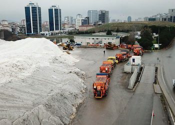 İstanbul’da kar hazırlığı