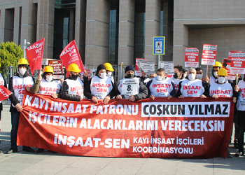 Kayı İnşaat işçilerinden suç duyurusu