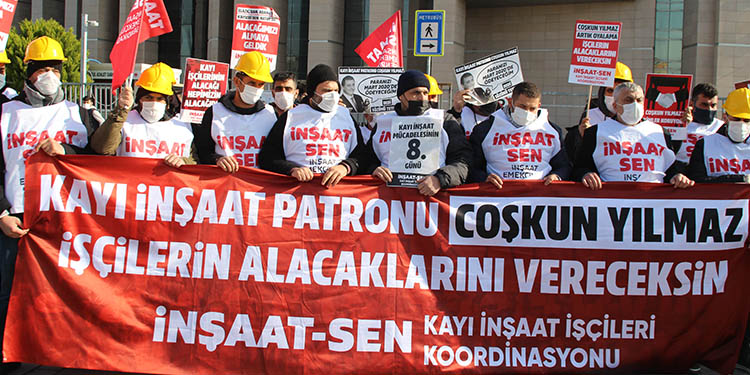 Kayı İnşaat işçilerinden işveren Yılmaz hakkında suç duyurusu Kayı İnşaat işçilerinden işveren Yılmaz hakkında suç duyurusu