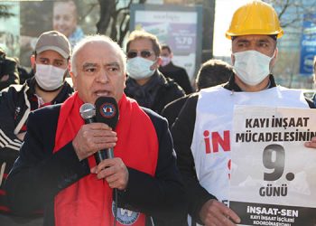 Kayı inşaat işçilerinin eylemi 9’uncu gününde