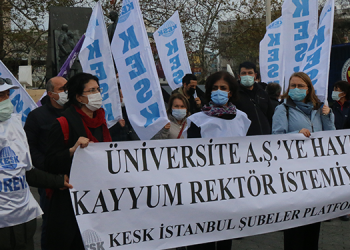 KESK İstanbul Şubeler Platformu’ndan ‘kayyım rektör’ tepkisi