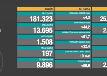 Koronadan 197 kişi hayatını kaybetti
