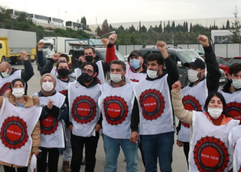 Migros depo işçileri direnişte