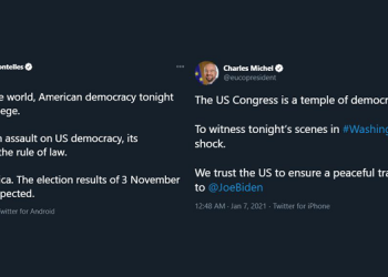 AB yetkilileri Michel ve Borrell’den ABD paylaşımı