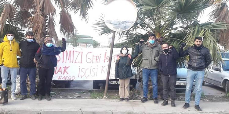Ücretsiz izine çıkartılan işçiler eylem başlattı Ücretsiz izine çıkartılan işçiler eylem başlattı