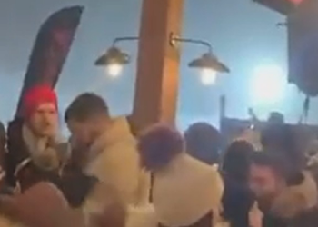 Uludağ’da maskesiz mesafesiz parti görüntüleri tepki çekti