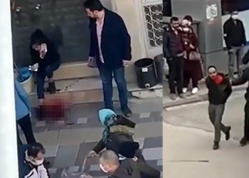 16 yaşındaki kızını sokakta boğazından bıçakladı