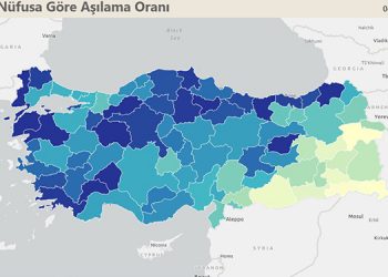 Nüfusa oranla en az aşılama bölge kentlerinde