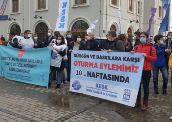 Sürgünlere karşı oturma eylemi 10’uncu haftasında