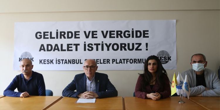 Emekçilerden insanca yaşam için ek zam talebi Emekçilerden insanca yaşam için ek zam talebi