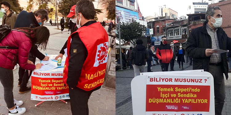 Nakliyat İş’ten imza kampanyası Nakliyat İş’ten imza kampanyası