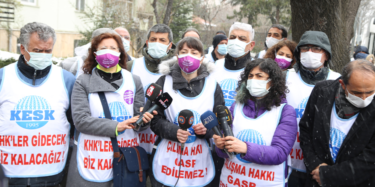 KESK yürüyüşüne engelleme: Emekçilerin hakkını verin KESK yürüyüşüne engelleme: Emekçilerin hakkını verin