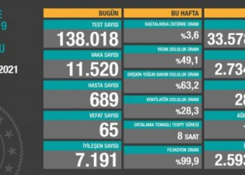Koronadan toplam vefat 28 bin 771’e yükseldi