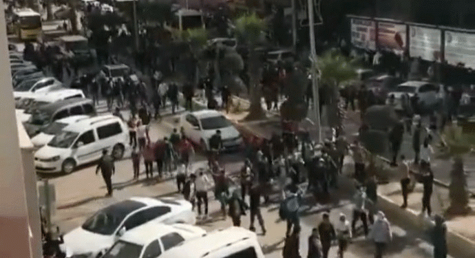 Kızıltepe’de gençler sloganlarla yürüdü