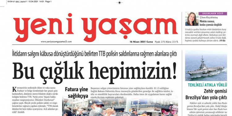 Yeni Yaşam gazetesi çalışanı alıkonuldu Yeni Yaşam gazetesi çalışanı alıkonuldu