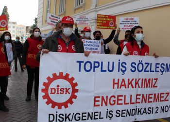 Belediye işçileri birkez daha taleplerini yineledi