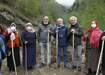 İkizdere taş ocağına karşı ayakta