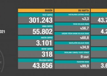 Koronadan 318 kişi daha hayatını kaybetti