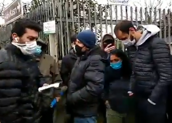 Migros işçilerine polis engeli