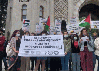 Beyazıt’ta Filistin eylemi