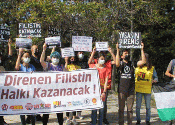 Gençlik örgütlerinden Filistin eylemi