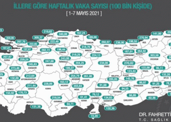 İllere göre haftalık vaka sayısı açıklandı