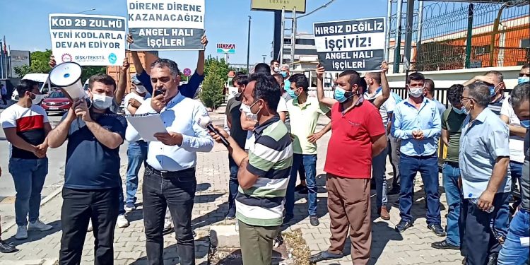 Kod 46 ile işten çıkarılan Angel Halı işçileri: Hırsız değiliz