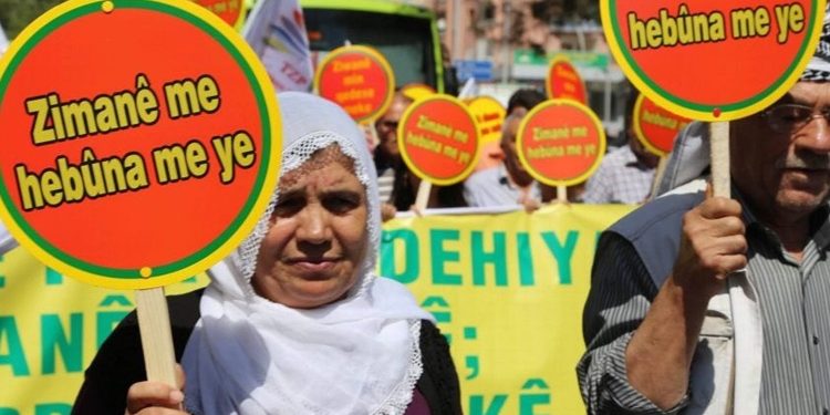 Kürtçe için 3 kentte miting