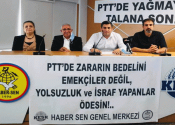 Haber-Sen’den PTT yönetimine yolsuzluk tepkisi