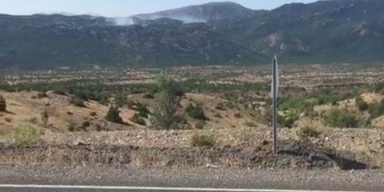Dicle’de askeri operasyon yapılan alanda orman yangını Dicle’de askeri operasyon yapılan alanda orman yangını