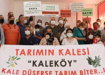 Kaleköylü çiftçilerden site tepkisi