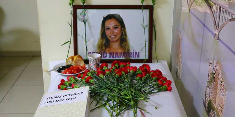 Katledildiği yerde Deniz Poyraz Köşesi kuruldu Katledildiği yerde Deniz Poyraz Köşesi kuruldu