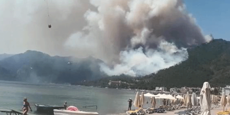 Marmaris’teki yangında bir ölüm Marmaris’teki yangında bir ölüm