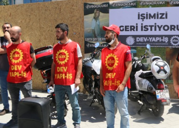 Galataport işçileri işe dönmek için eylemde